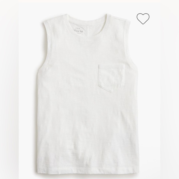 J crew Girlfriend pocket tank top XS** - Picture 3 of 4